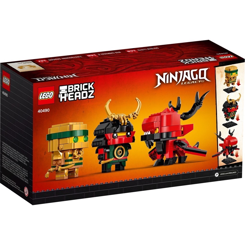 เลโก้ LEGO BrickHeadz 40490 Ninjago 10th Anniversary BrickHeadz