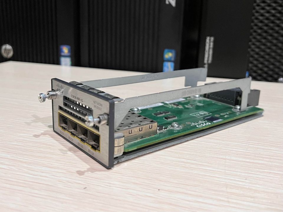 Module Cisco C3KX-NM-1G 4 sfp gigabit 3560x 3750x มือสองพร้อมใช้งาน