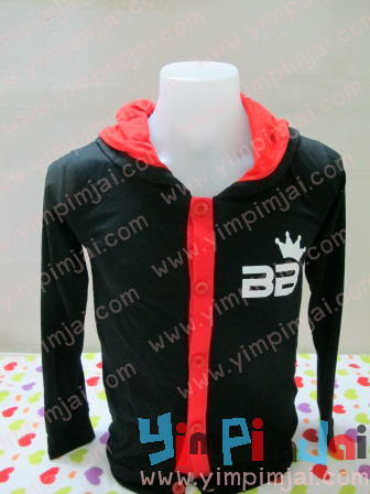 แบบเสื้อ hood แบบติดกระดุม