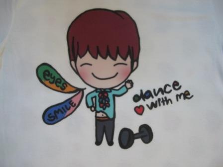 เสื้อยืดสกรีนลายการ์ตูน dance with me