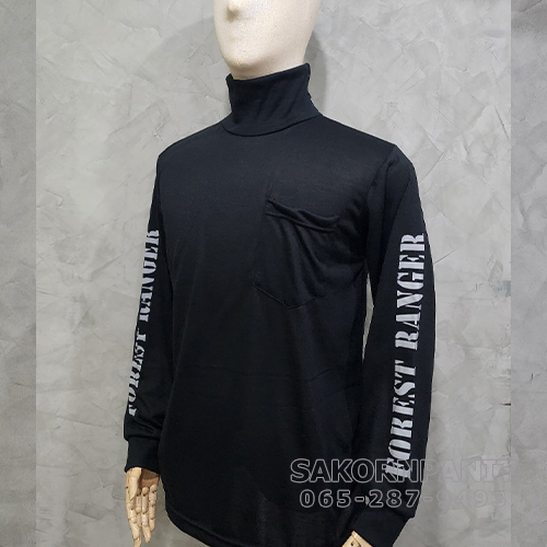 เสื้อยืดดำ คอเต่า"FOREST RANGER"