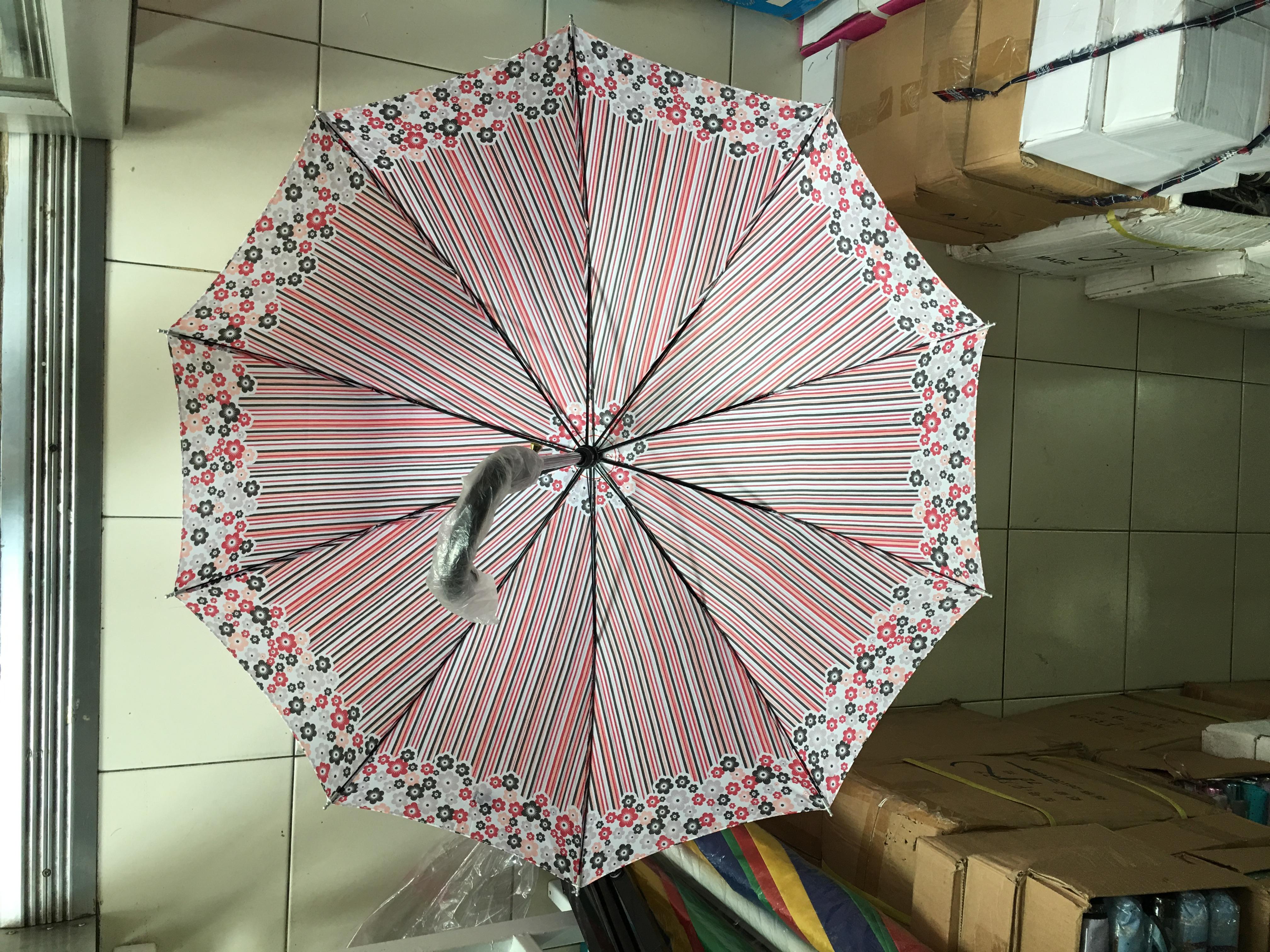 ร่มตอนเดียว22 8ก้านรหัสลายดอกไม้