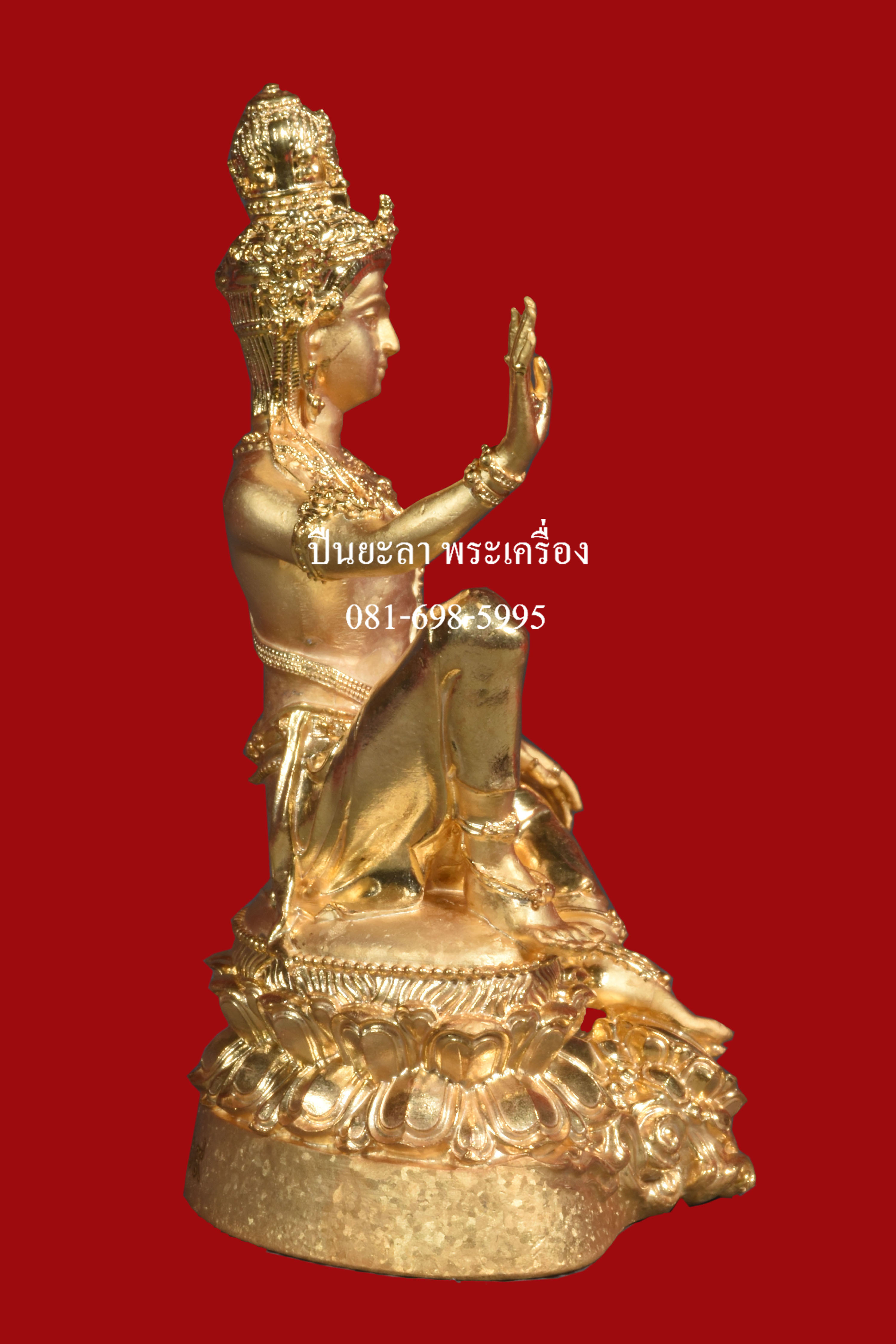 รูปหล่อบูชาจตุคามรามเทพ รุ่นโครตเศรษฐี 2 เนื้อชุบทองขัดเงาด้าน หน้าตัก 3 นิ้ว ปี 2566 พิธีดี น่าเก็บ หายากมาก