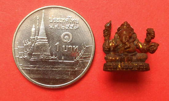พระพิฆเณศ เนื้อทองแดง หลวงพ่อคูณ รุ่นรวย รวย รวย ปี๓๘
