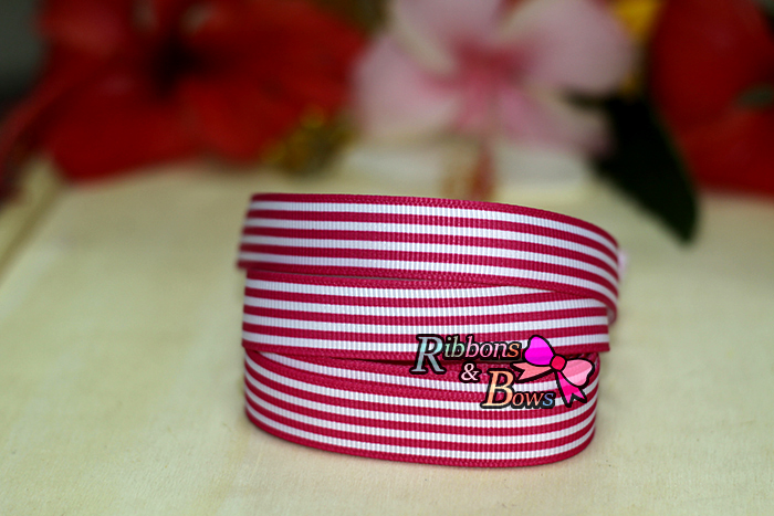 ริบบิ้นผ้าพิมพ์ลายสีสดใส กว้าง 16 mm #BB32