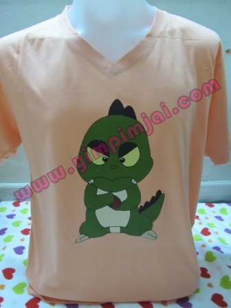เสื้อยืดโอรสสกรีนลายกอตซิลล่าน้อย