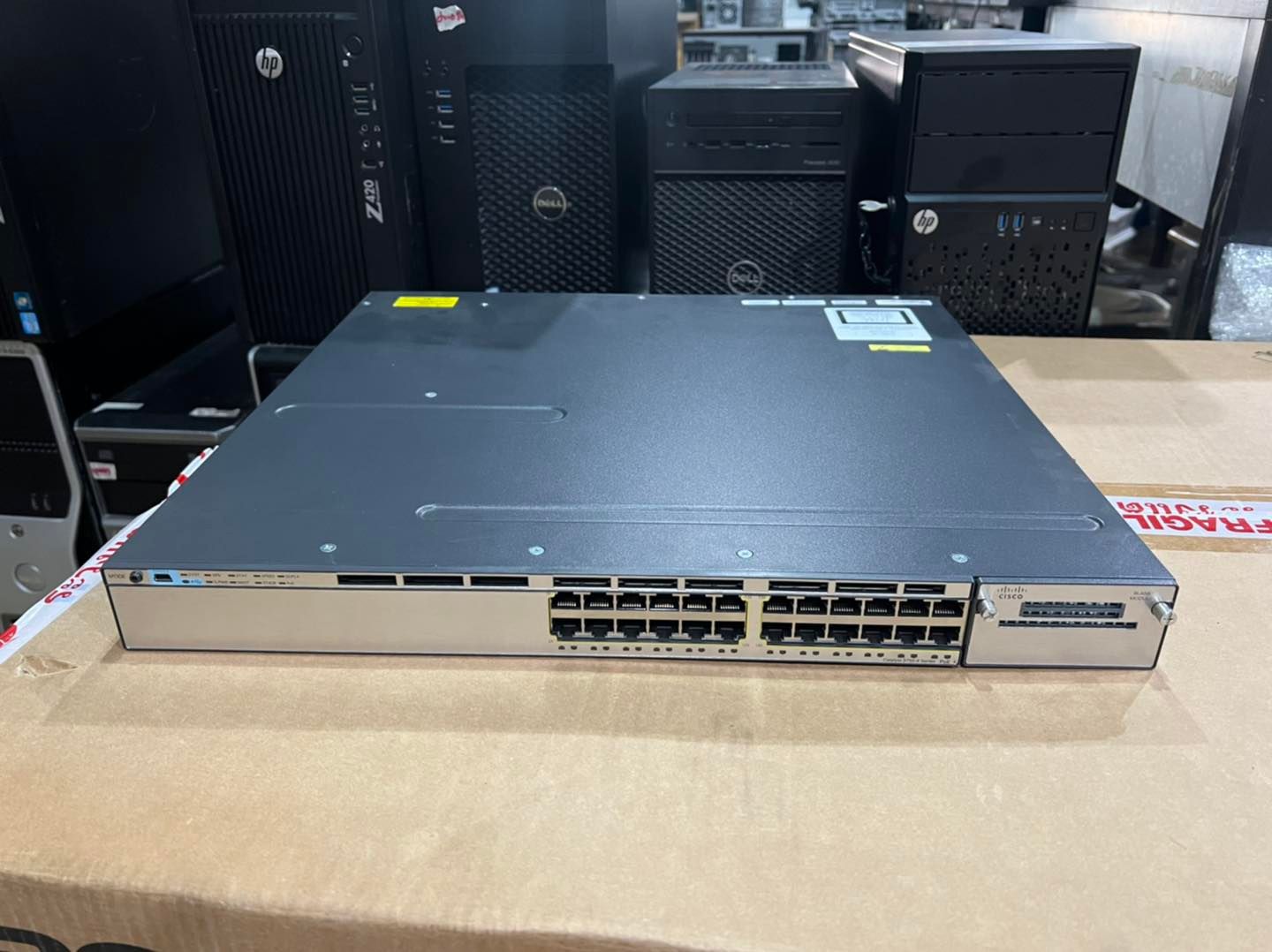 Cisco 3750X 24port PoE gig มือสองพร้อมใช้งาน