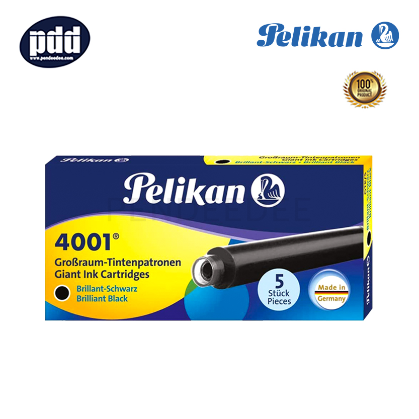 PELIKAN หมึกหลอด พิลิแกน จีทีพี/5 หมึกดำ PELIKAN GTP/5 Black Ink Cartridges Refill
