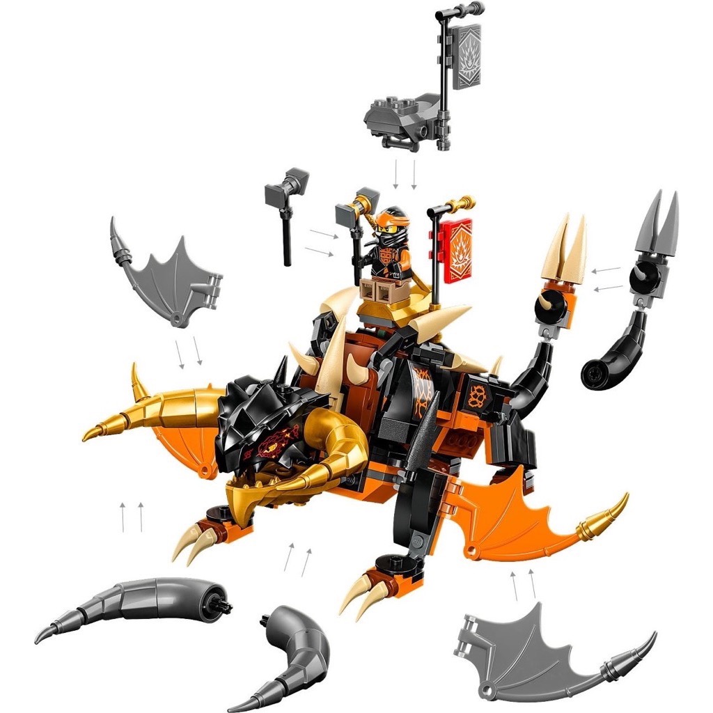 เลโก้ LEGO Ninjago 71782 Cole's Earth Dragon EVO