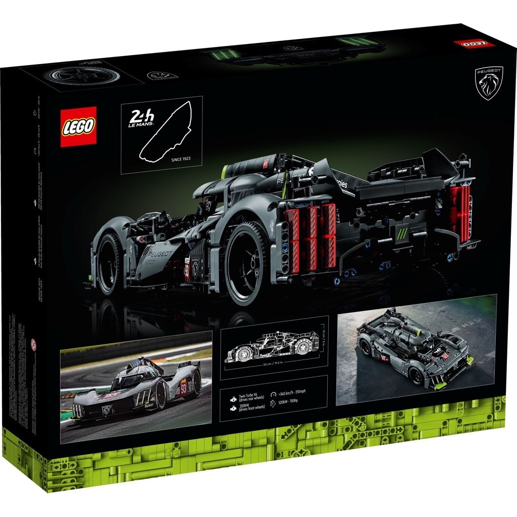 เลโก้ LEGO Exclusives Technic 42156 PEUGEOT 9X8 24H Le Mans Hybrid Hypercar