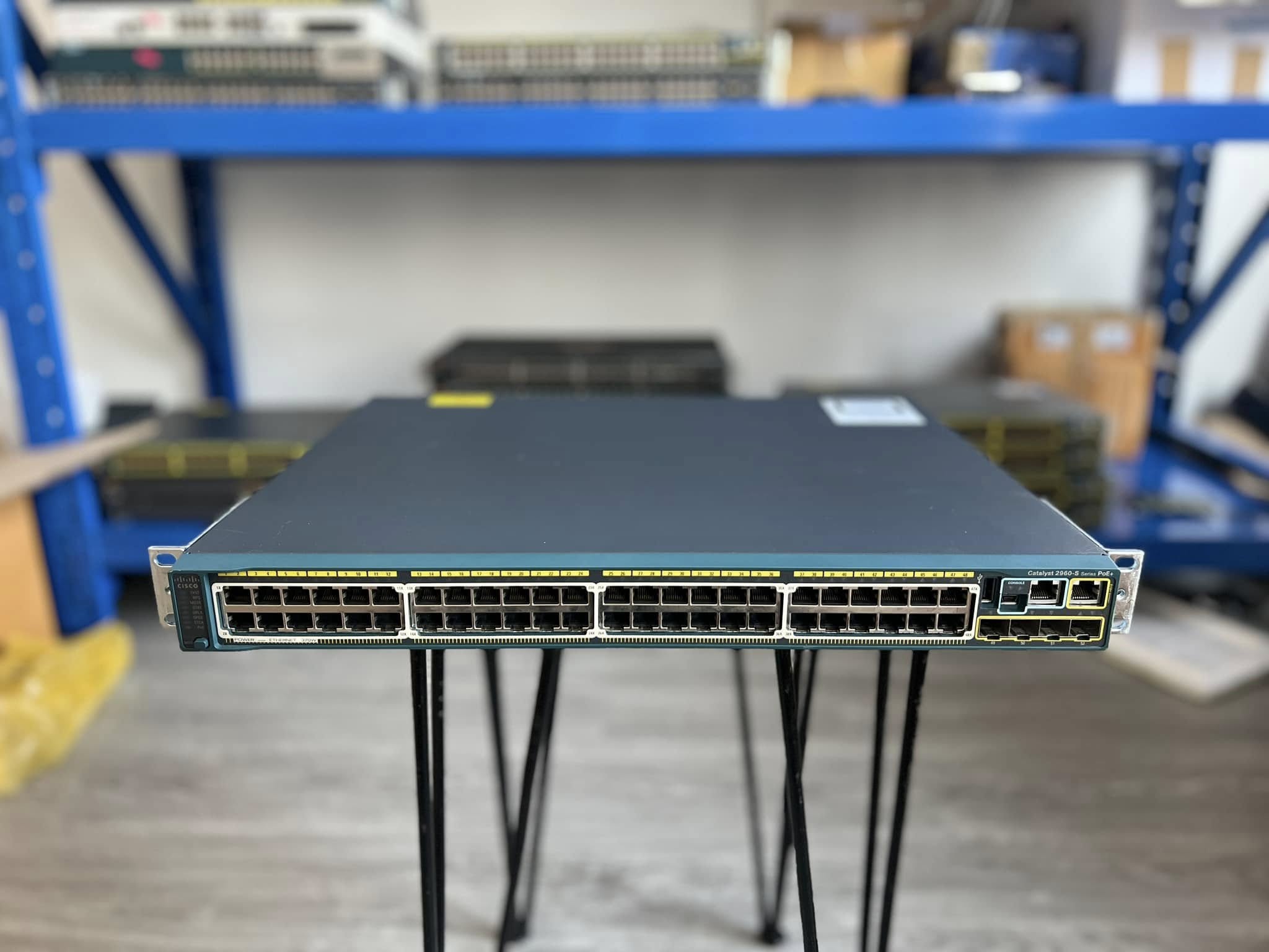 Switch Cisco 2960S PoE Gigabit 48 port 370W สวิท gigabit poe มือสองพร้อมใช้งาน
