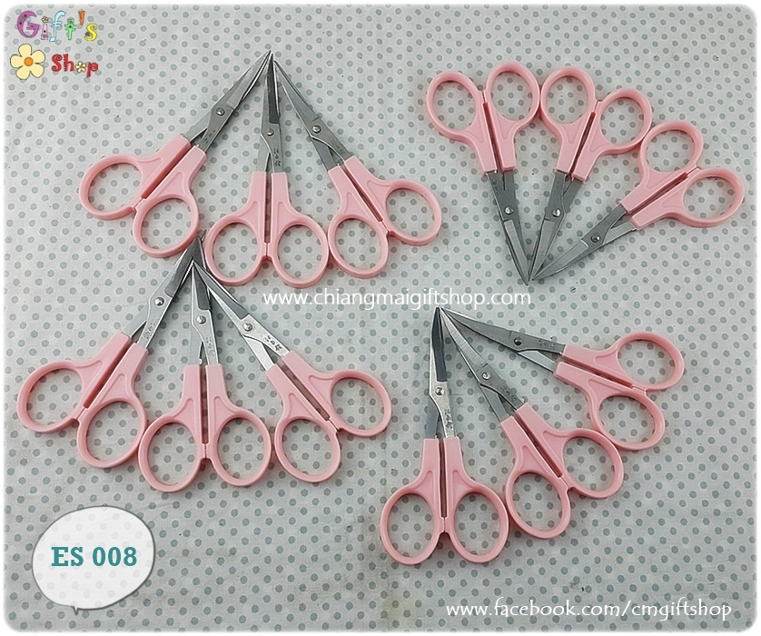 กรรไกรสำหรับงานเดคูพาจ กรรไกรปลายโค้ง 4.5 " Embroidery Scissors ใช้ตัดกระดาษแนปกิ้น รหัส ES008 อุปกรณ์เดคูพาจเบื้องต้น