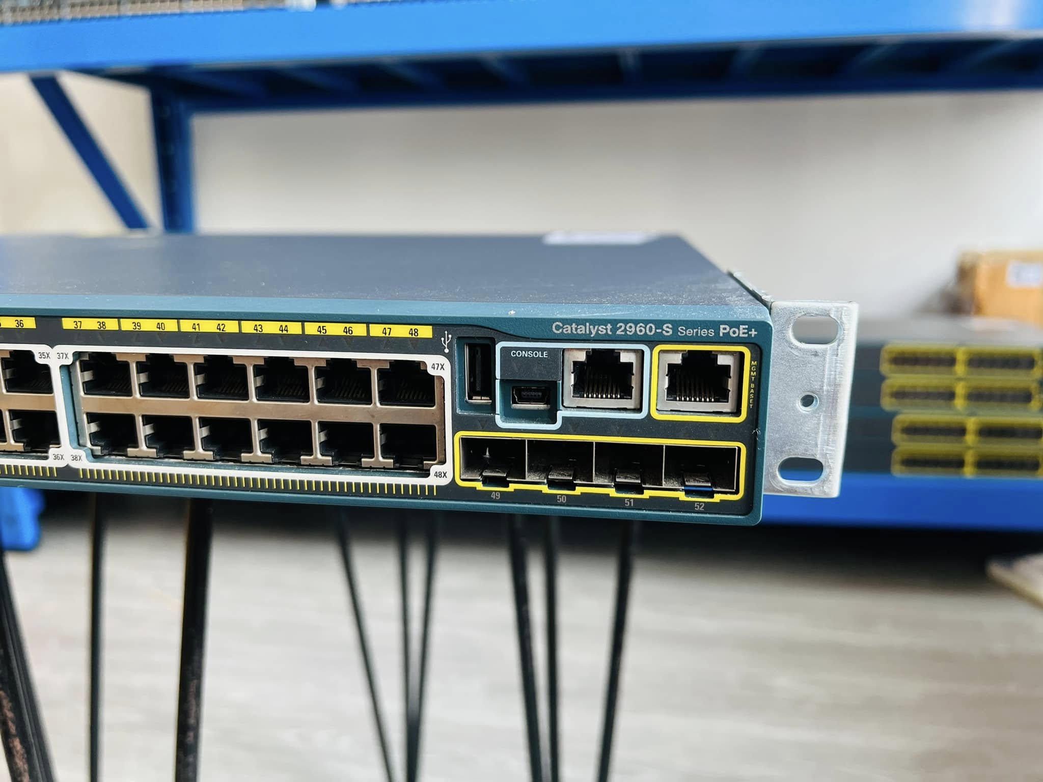 Switch Cisco 2960S 48port PoE Gigabit 740W สวิทซิสโก้พีโออีกิกะบิตมือสองพร้อมใช้งาน