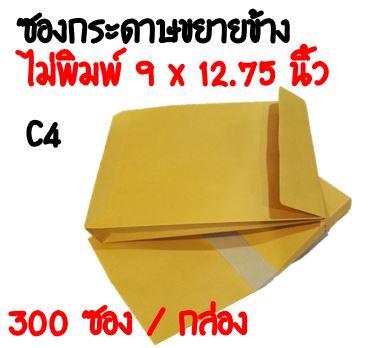 ซองกระดาษขยายข้าง 9x12.75 นิ้ว 300 ใบ