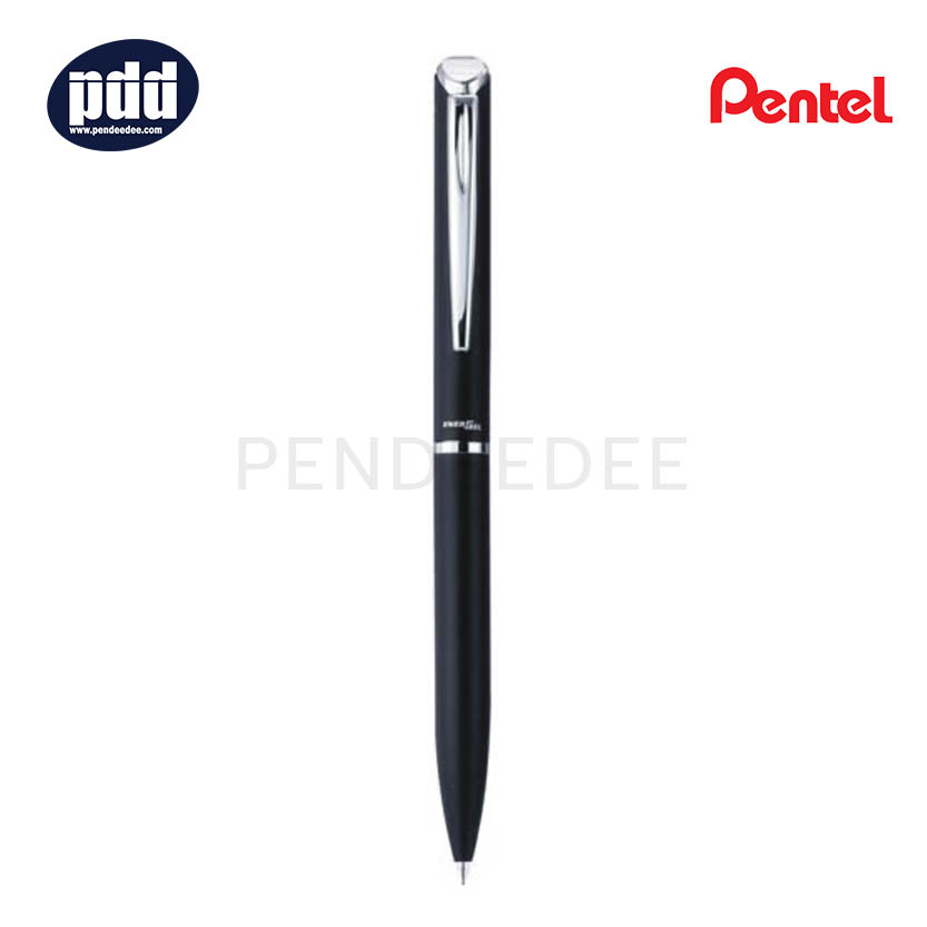 PENTEL ปากกาหมึกเจล เพนเทล เอ็นเนอร์เจล สเตอร์ลิ่ง แบบหมุน PENTEL EnerGel Sterling Twist 0.7 mm. Black Gel Pen