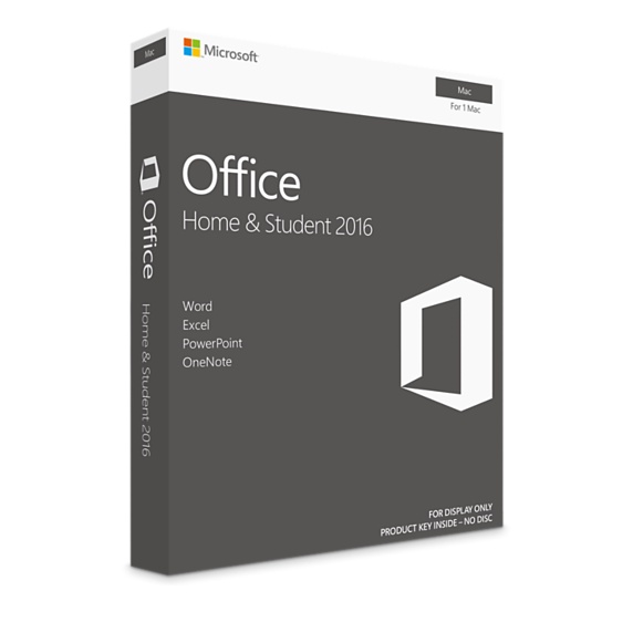 Microsoft Office Home & Student 2016 for Mac (FPP) GZA-00980