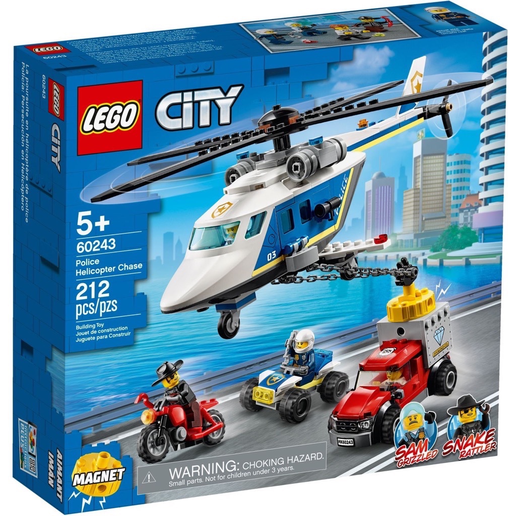 เลโก้ LEGO City 60243 Police Helicopter Chase