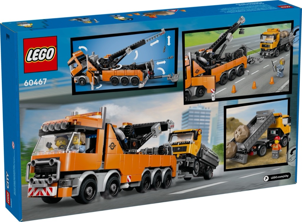 เลโก้ LEGO City 60467 Heavy-Duty Recovery Tow Truck with Crane