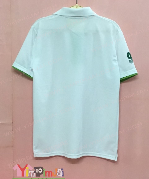 เสื้อโปโลดำแต่งสีเขียว และโปโลขาวเขียว ตัดตามสั่ง