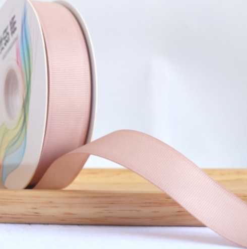 ริบบิ้นผ้าลูกฟูกสีน้ำตาลอ่อน (Vanilla) #GX020