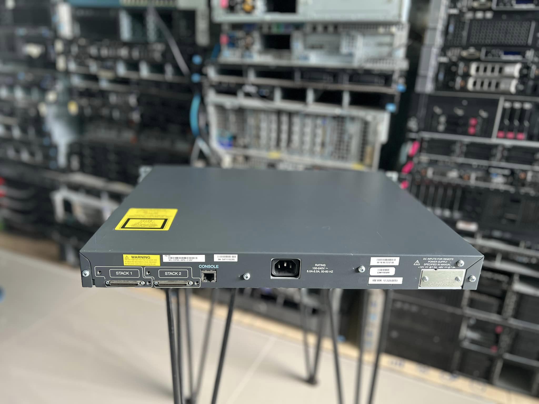 Cisco 3750 PoE 48 port layer 3 สวิทซิสโก้มือสองพร้อมใช้งาน