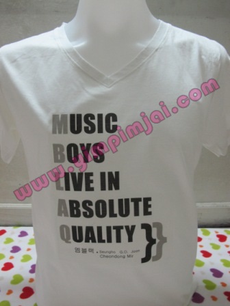 เสื้อยืดสกรีน music boys