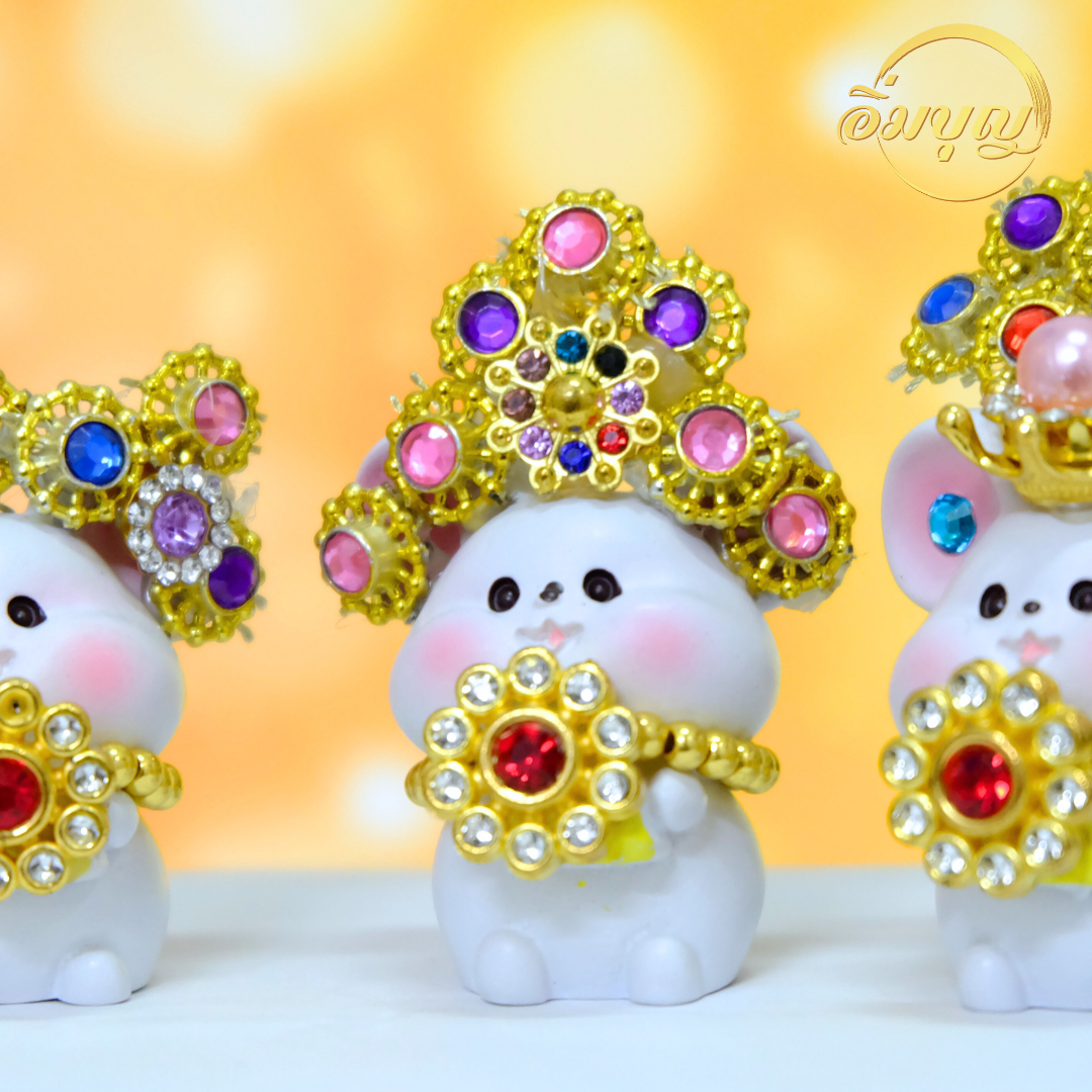 หนูมุสิกะ บริวารพระพิฆเนศ ♦️ พร้อมส่ง ♦️ หนูมุสิกะ หนูมุสิกะถวายพระพิฆเนศ บูชาเพรชพลอย
