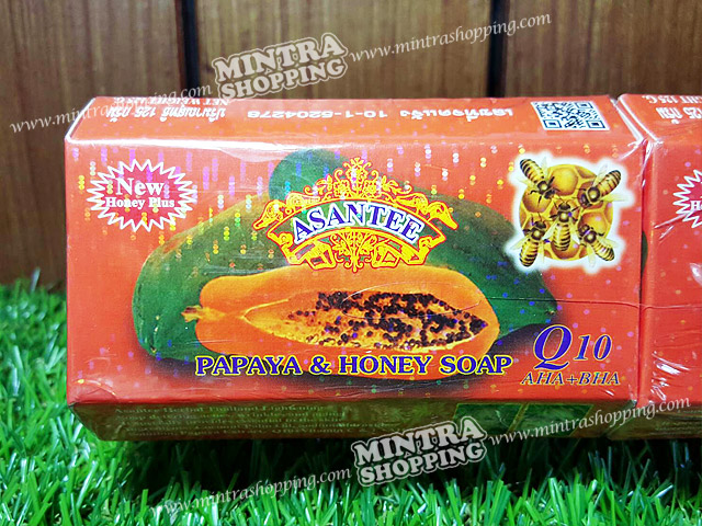 สบู่เอแซนเต้ มะละกอผสมน้ำผึ้ง Asantee Papaya & Honey Soap