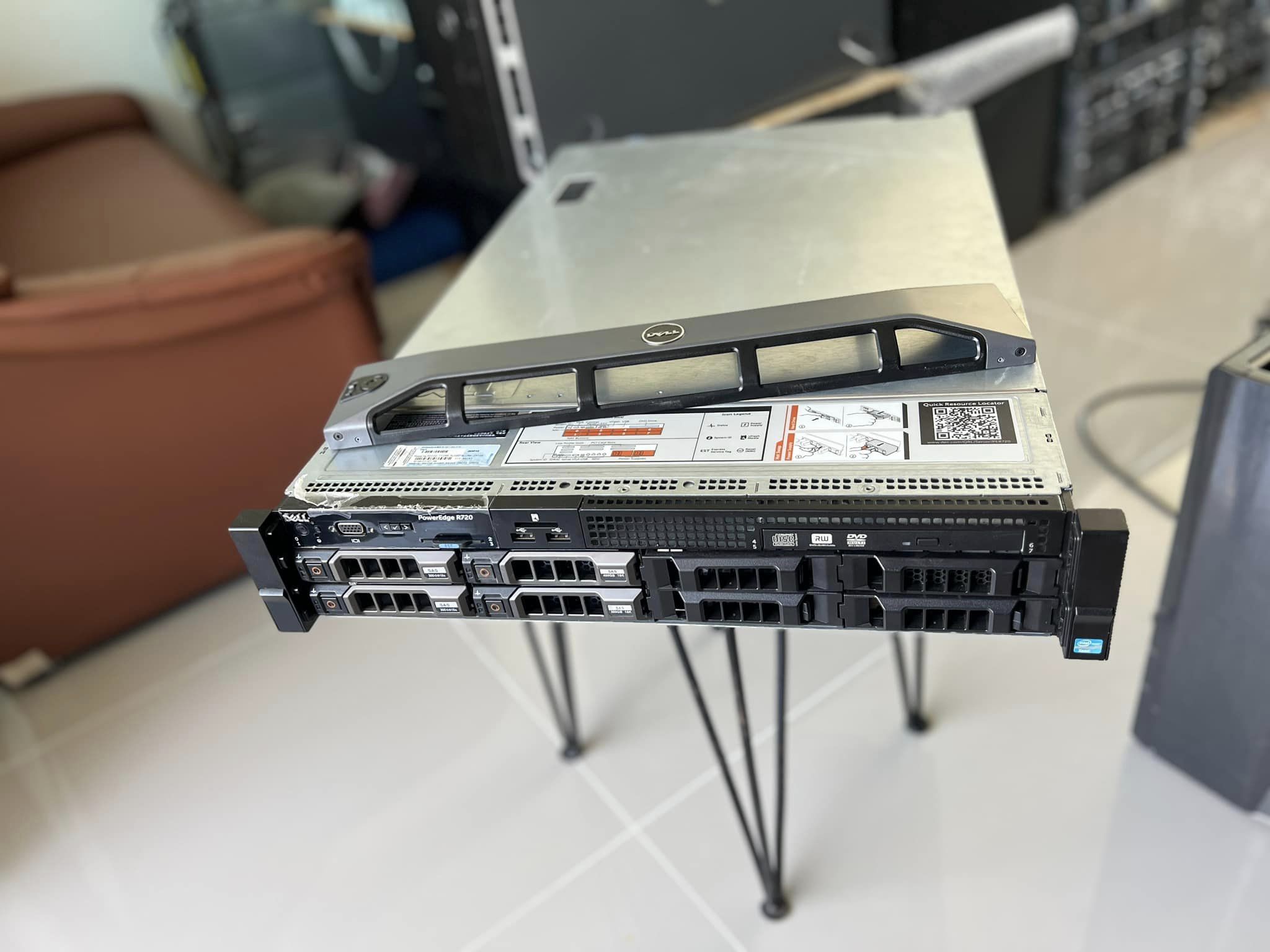 dell r720 2cpu 32gb 20cores sas 4tb hdd 3.5" เซิฟเวอร์มือสองพร้อมใช้งาน