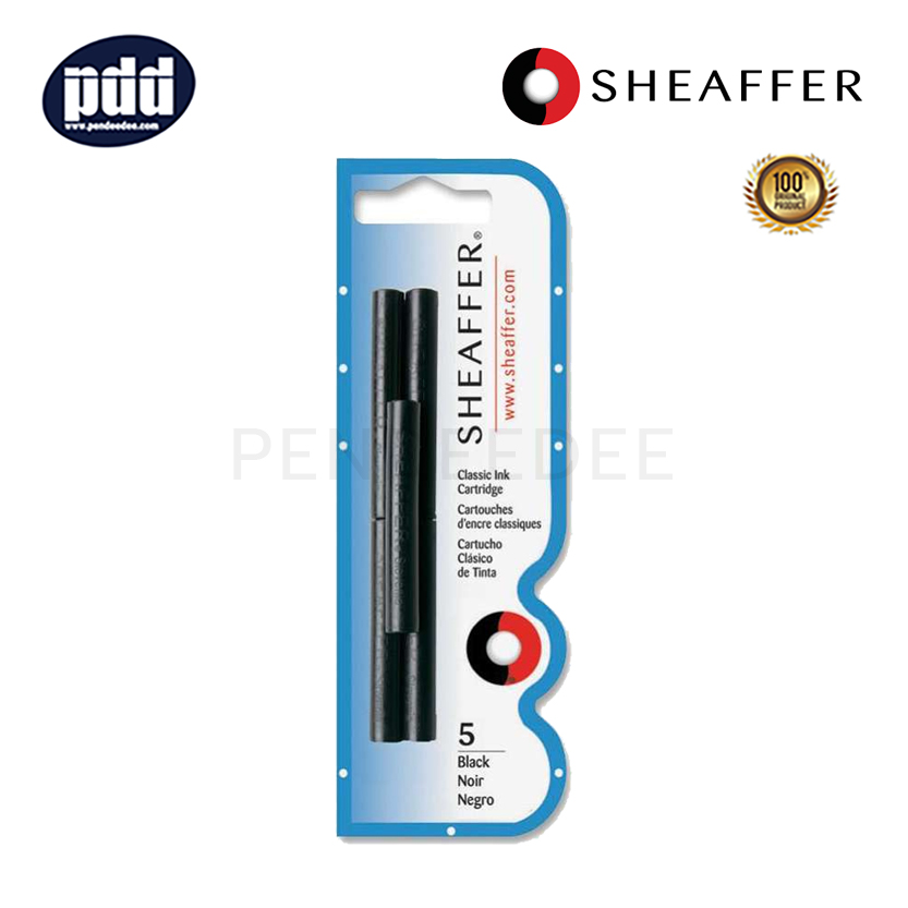 SHEAFFER หมึกหลอดยาว เชฟเฟอร์ คลาสสิค หมึกดำ SHEAFFER Classic Black Ink Cartridges Refill