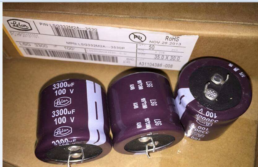 Capacitors 3300uf 100v LELON,NIPPON ,NICHICON 35*30mm New and original