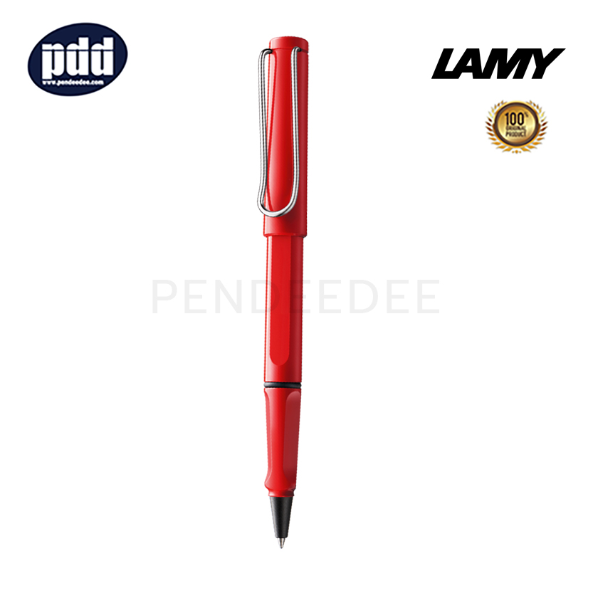 ปากกาสลักชื่อ LAMY ปากกาโรลเลอร์บอล ลามี่ ซาฟารี สีแดง LAMY Safari Red Rollerball Pen