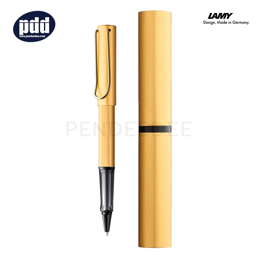 ปากกาสลักชื่อ LAMY ปากกาโรลเลอร์บอล ลามี่ แอลเอ็กซ์ สีทอง - LAMY Lx ROLLERBALL PEN Gold