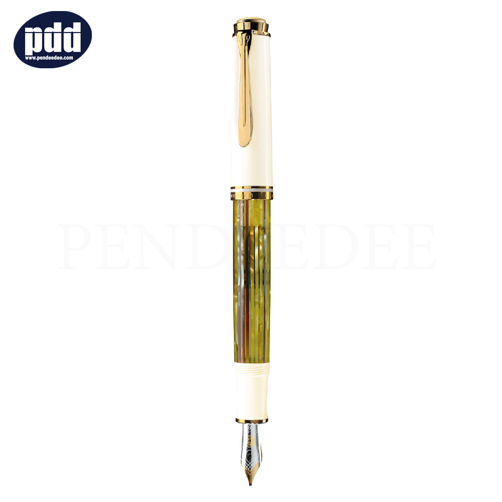 PELIKAN ปากกาหมึกซึม พีลีแกน เอ็ม400 PELIKAN M400 Tortoiseshell-White M Nib Fountain Pen