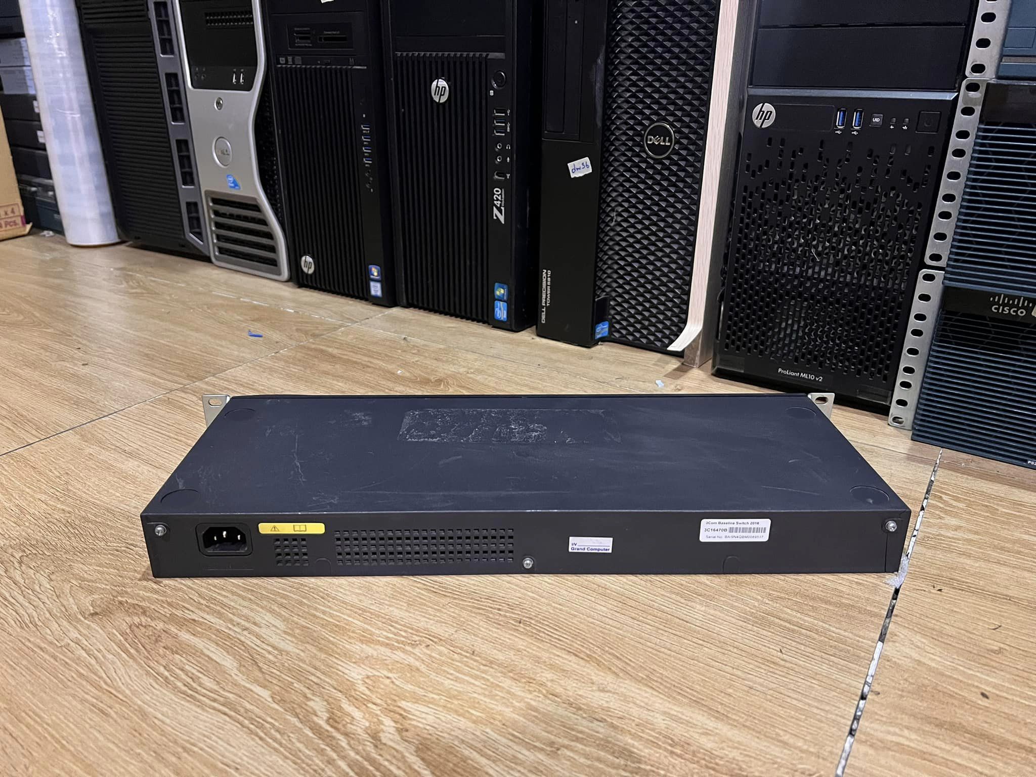 Switch 3Com 16 Ports 2016 3C16470B มือสองพร้อมใช้งาน