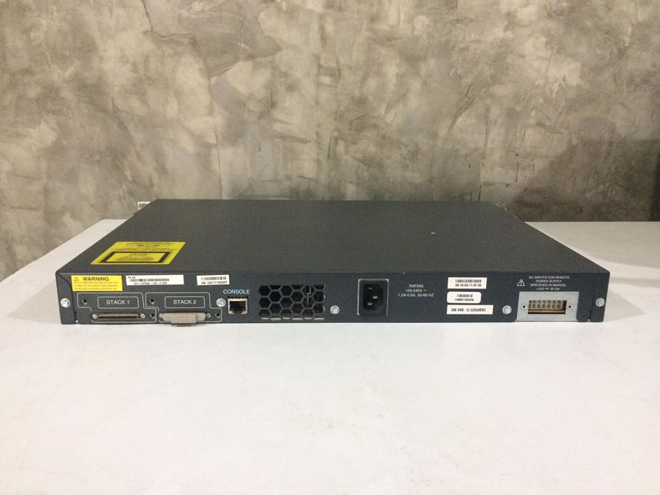 Cisco 3750G 12port SFP มือ 2 พร้อมใช้งาน