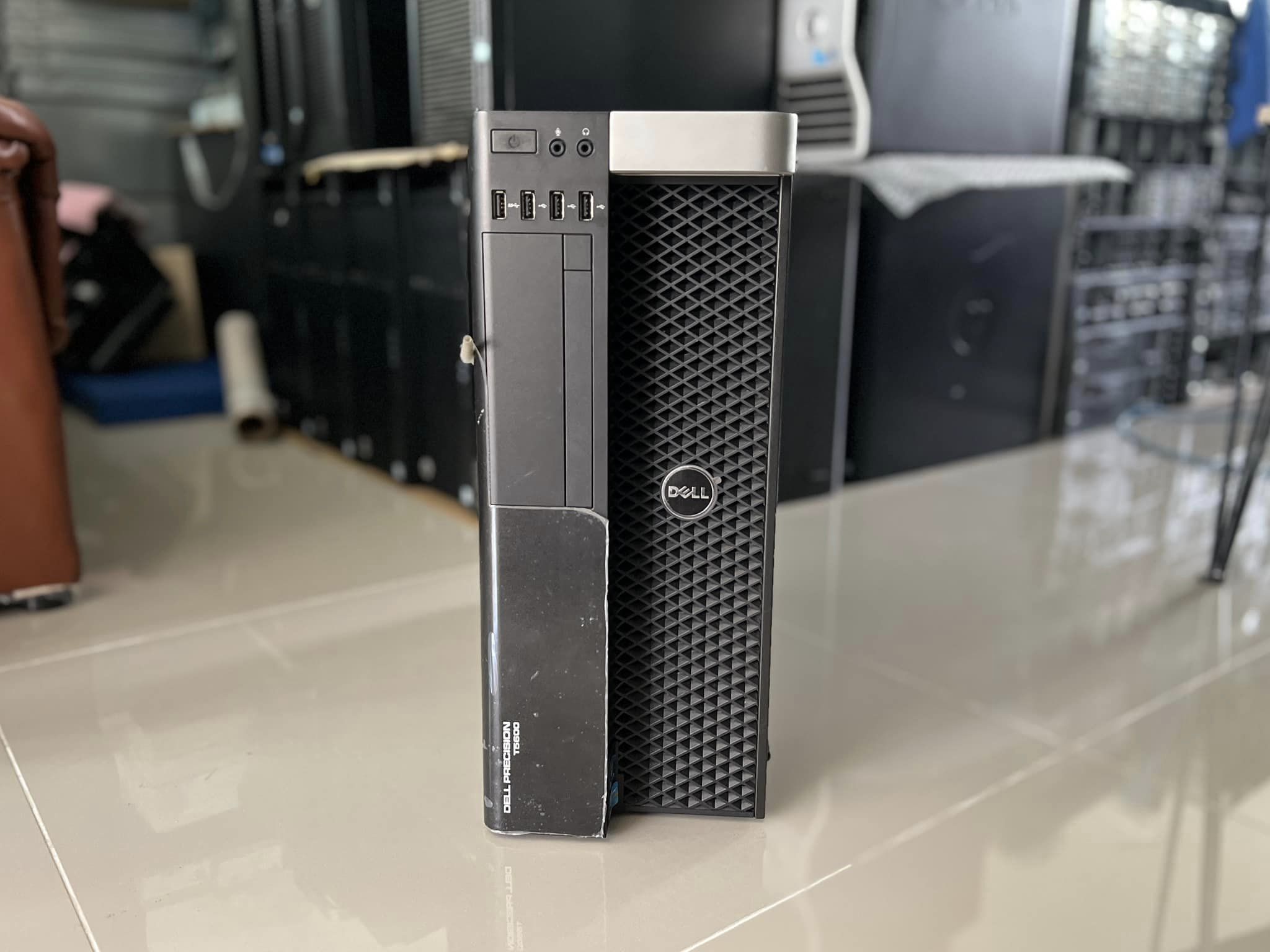dell t5600 workstation 2cpu 32gb ssd 100gb เวิร์คสเตชั่นมือสองพร้อมใช้งาน