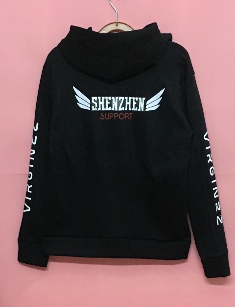 เสื้อฮู้ดทีมเกม สกรีนเฟลกเปลี่ยนชื่อ ตำแหน่ง