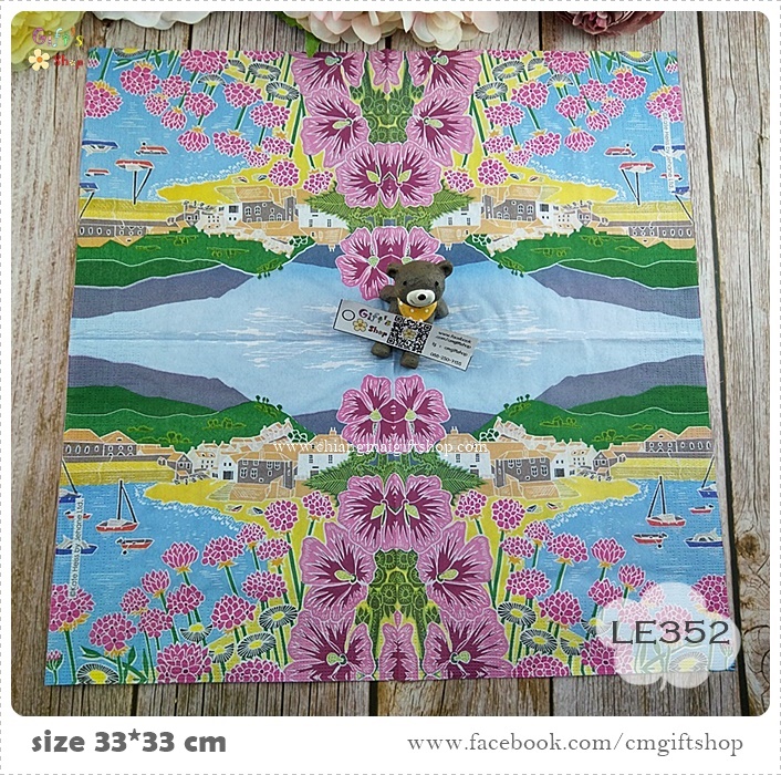 กระดาษแนปกิ้นยุโรป, ลายชายฝั่งทะเล, ลายดอกไม้สีชมพู, ลายหมู่บ้านริมทะเล, ลายเรือ, ลายภูเขา, ลายทุ่งดอกไม้, ลายแนวทะเล, ลายCoastline, ลายเกี่ยวกับทะเล