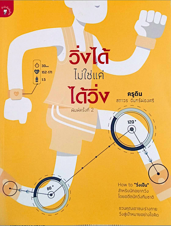 วิ่งได้ ไม่ใช่แค่ ได้วิ่ง โดย ครูดิน สถาวร จันทร์ผ่อนศรี : How to "วิ่งเป็น" สำหรับนักอยากวิ่ง โดยอดีตนักวิ่งทีมชาติ ชวนคุณเอาชนะร่างกายวิ่งสู่เป้าหมายอย่างใจคิด