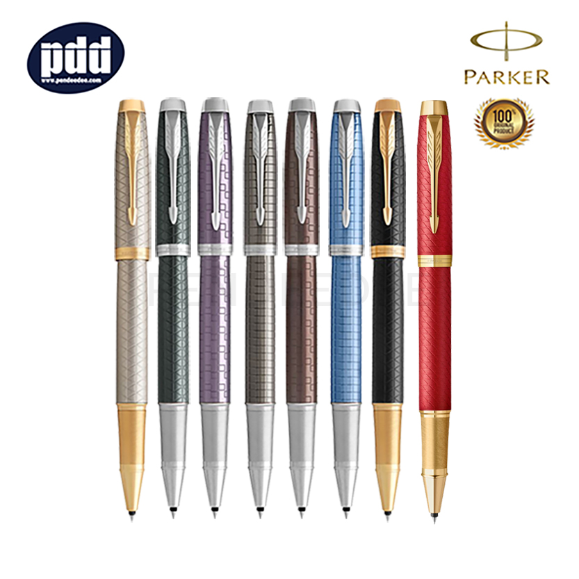 PARKER IM Premium Black GT Rollerball Pen ปากกาโรลเลอร์บอล ไอเอ็ม พรีเมี่ยม สีดำ คลิปทอง