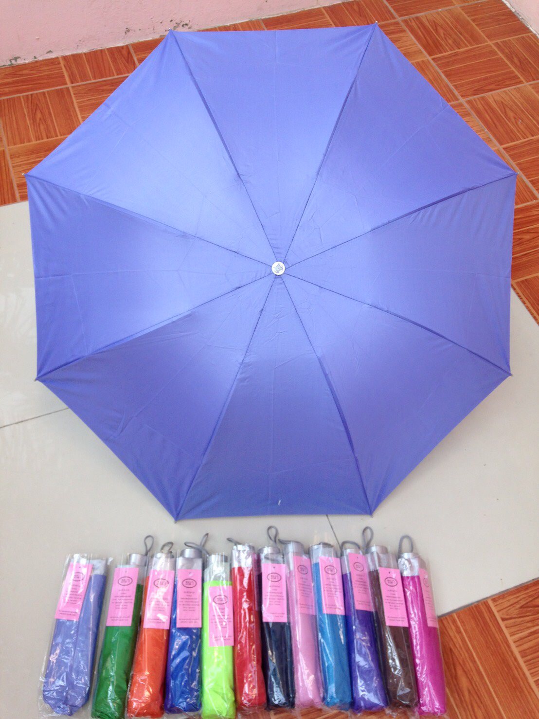 ร่มพับ3ตอนมียูวี8ก้าน