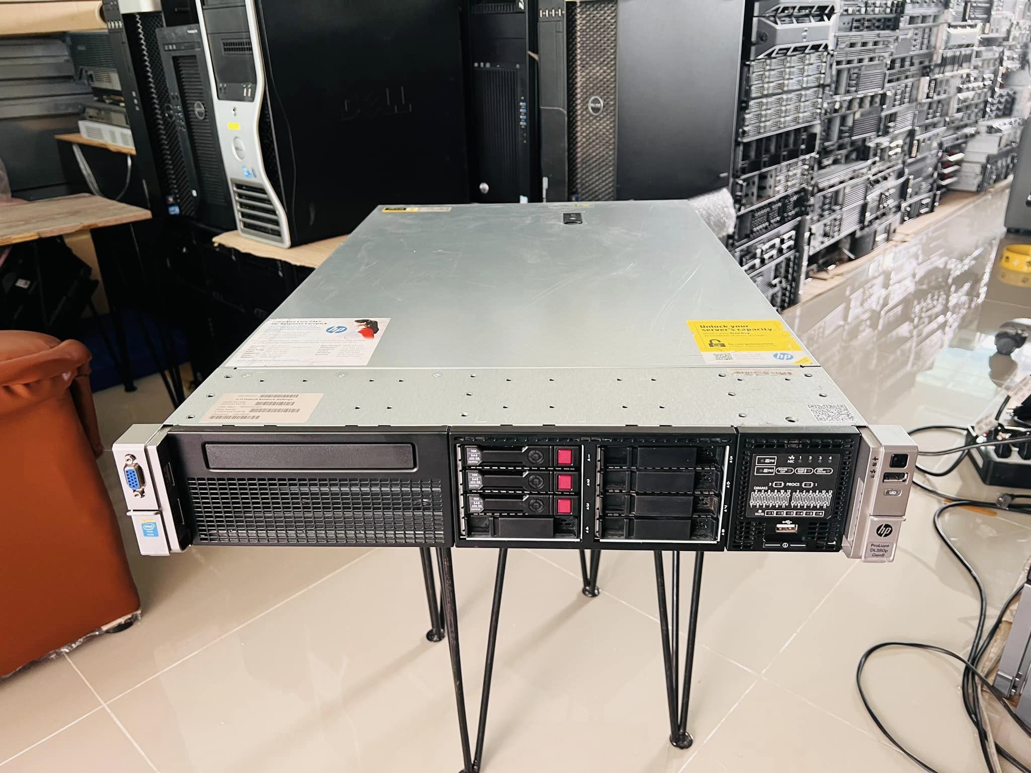 hp dl380p g8 1cpu 16gb เซิฟเวอร์มือสองราคาถูกพร้อมใช้งาน