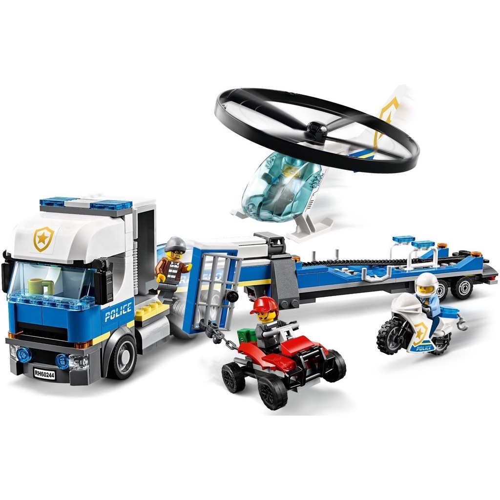 เลโก้ LEGO City 60244 Police Helicopter Transport