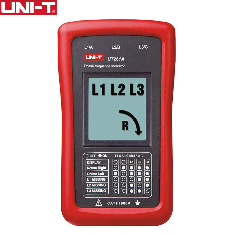 UNI-T UT261A Phase Sequence and Motor Rotation Indicators