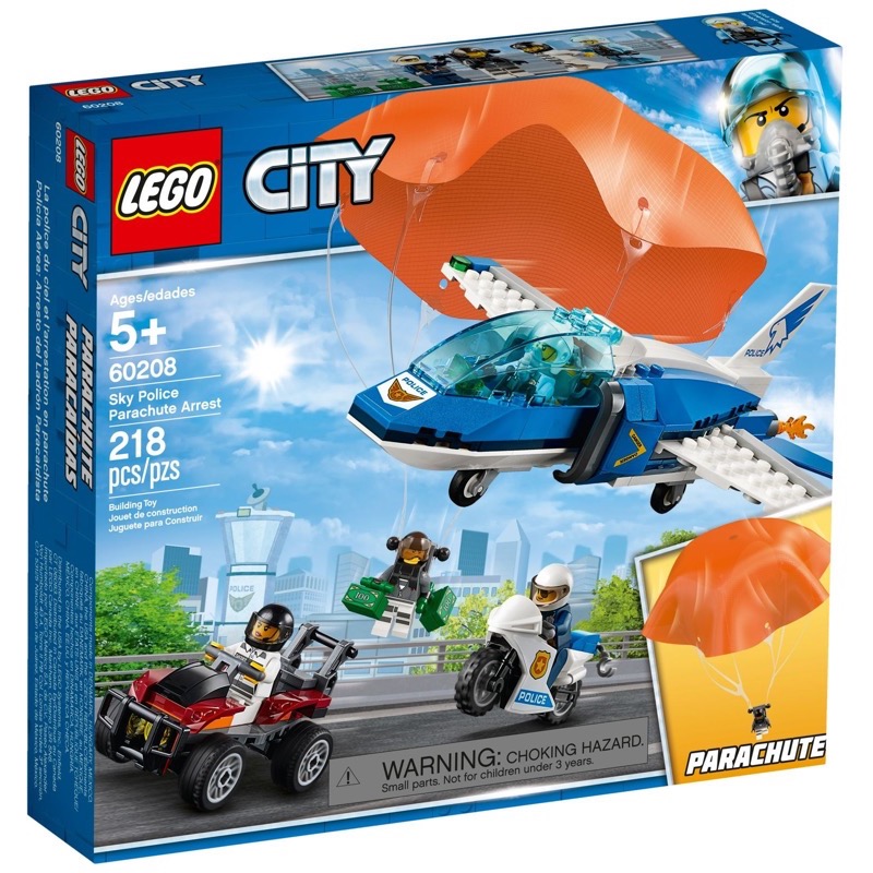LEGO City 60208 Sky Police Parachute Arrest