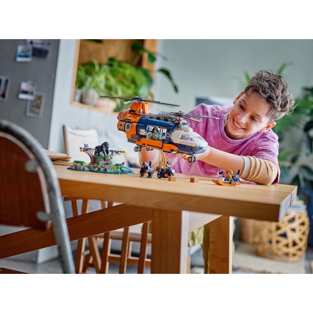 เลโก้ LEGO City 60437 Jungle Explorer Helicopter at Base Camp