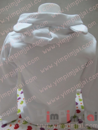 เสื้อกันหนาว มีหู สกรีนทรานสเฟอร์