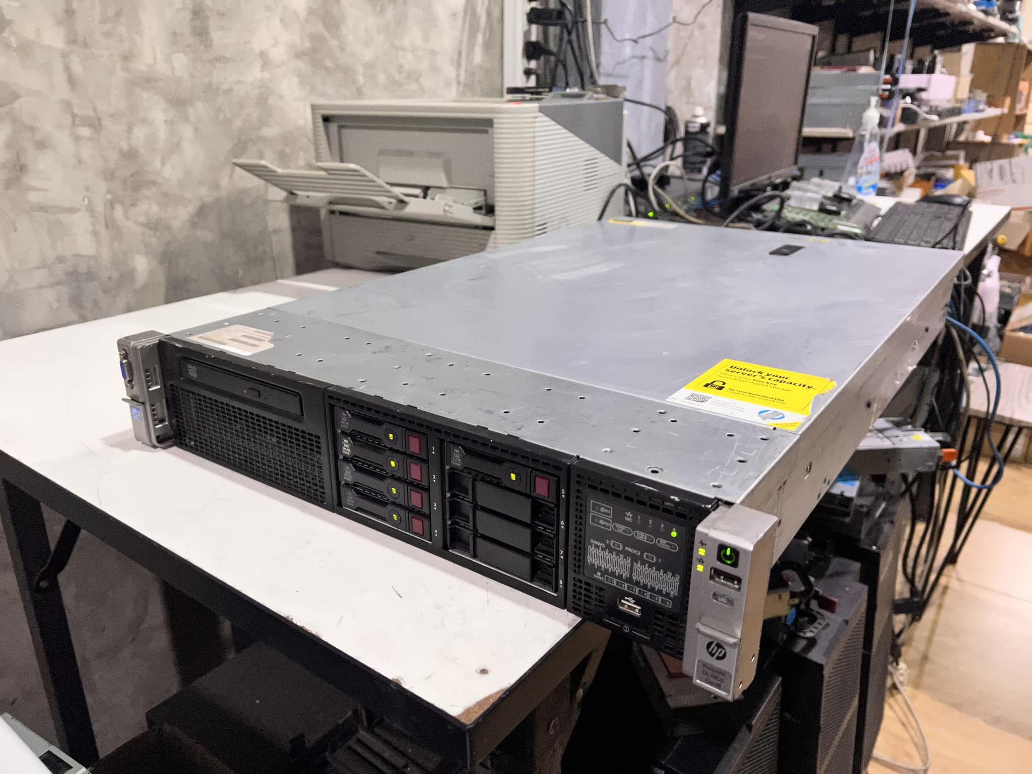 server hp dl380p g8 2cpu 32gb เซิฟเวอร์มือสองพร้อมใช้งาน