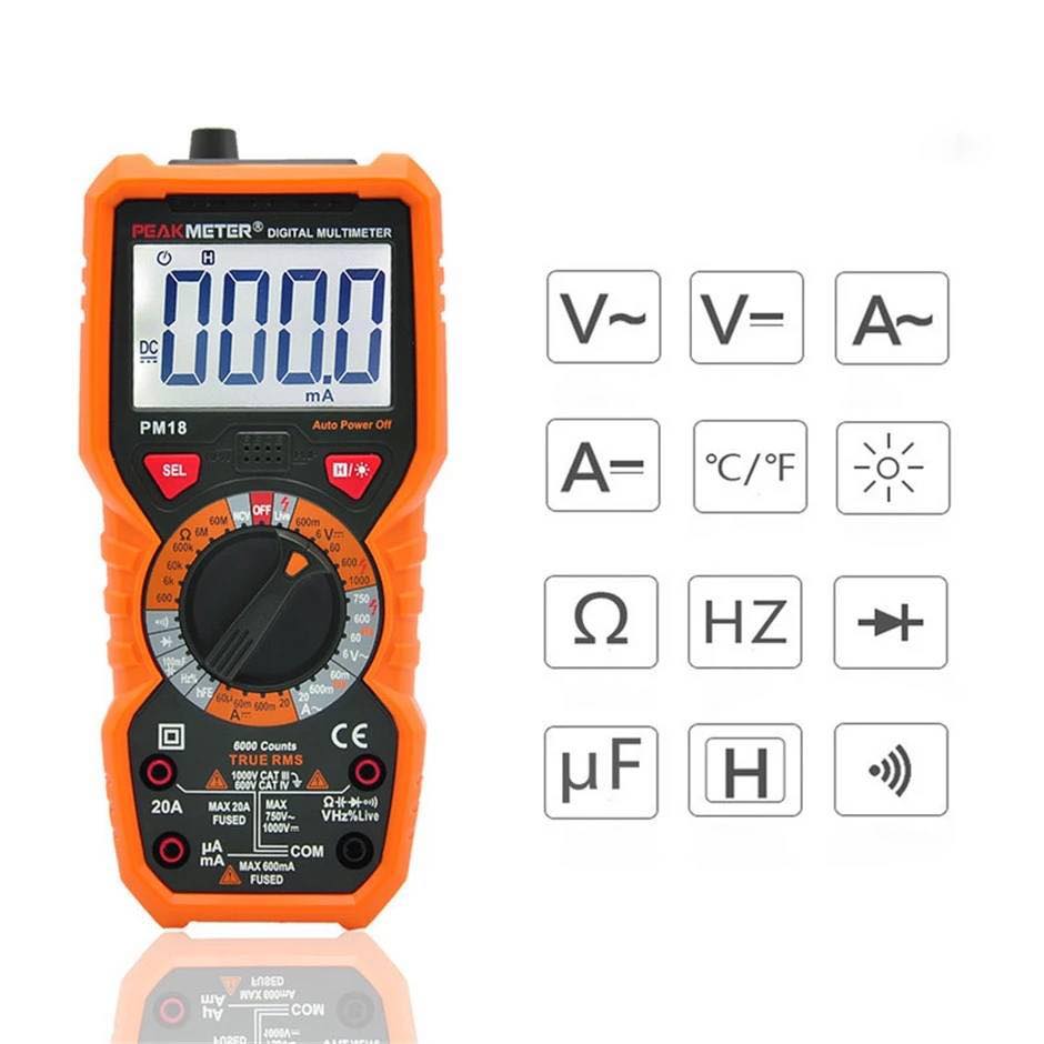 Peakmeter PM18C Digital Multimeter